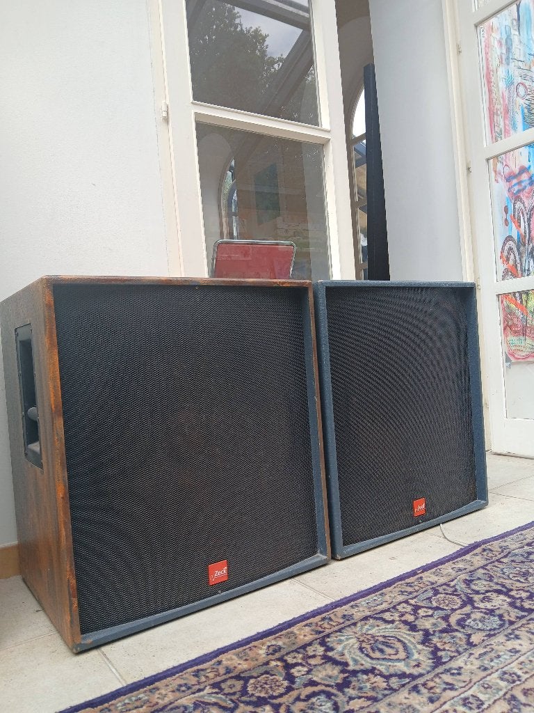 Paar Zeck club 18Sub-luidsprekers, Audio, Tv en Foto, Luidsprekerboxen, Ophalen, Gebruikt