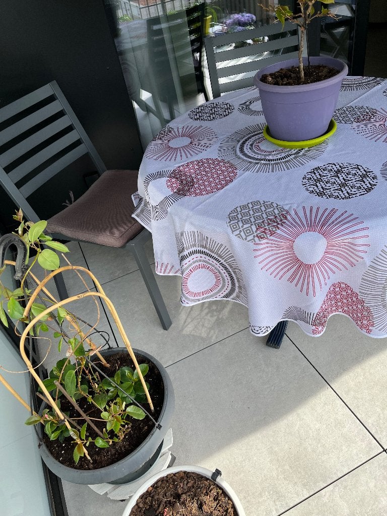 Terrastafel, Tuin en Terras, Ophalen, Gebruikt, Rond, Metaal