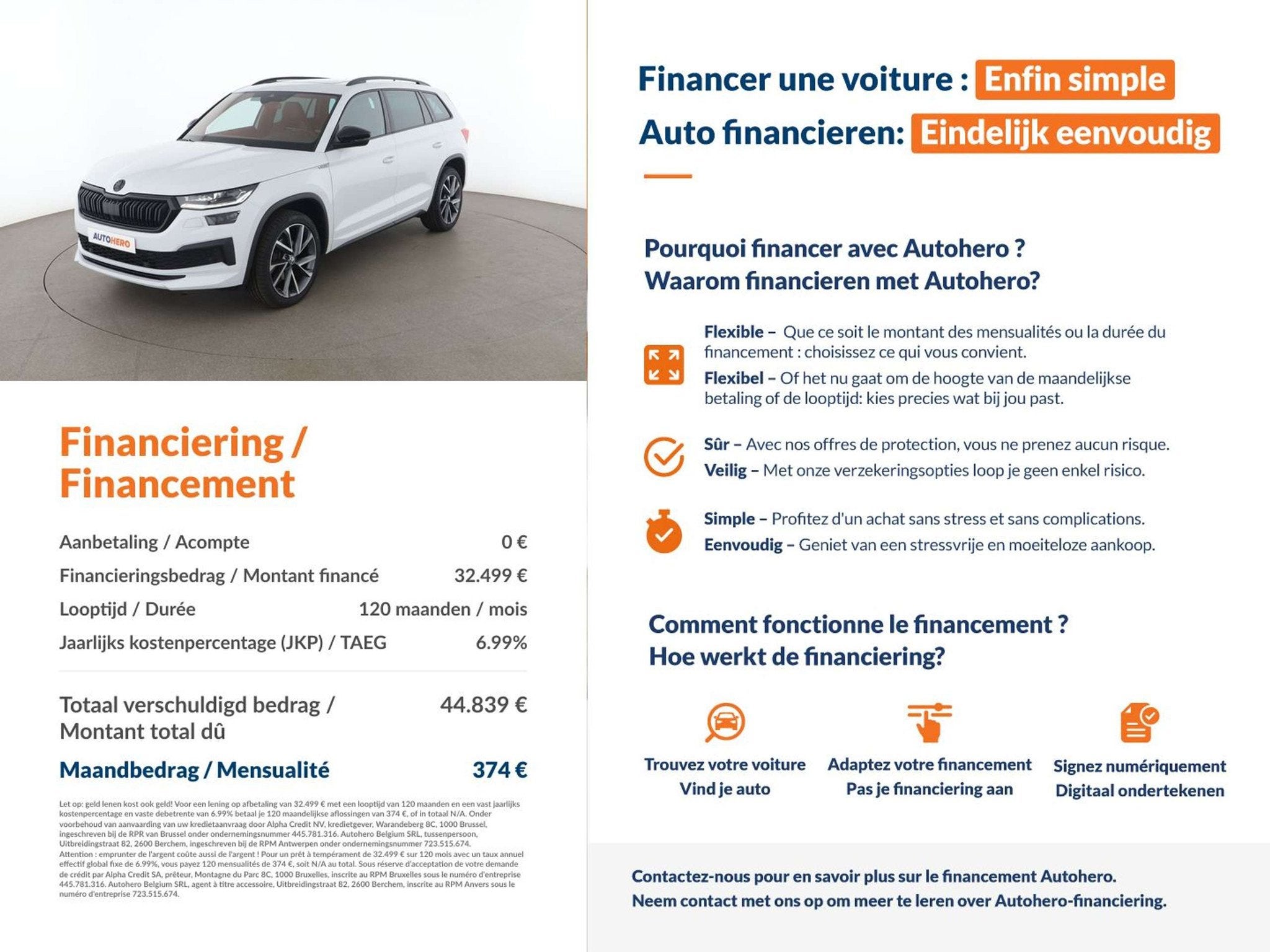 Skoda Kodiaq 1.5 TSI ACT SportLine (automatique), Autos, Cuir, Achat, 7 places, Noir