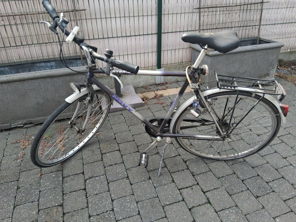 herenfiets Novy Hybride, Fietsen en Brommers, Gebruikt, Versnellingen, 61 tot 65 cm, Schijfrem