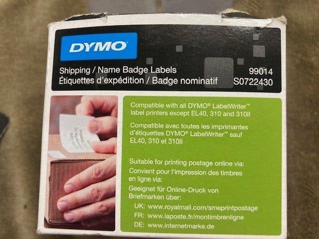 HP CARTRIDGE/DYMO LABELS, Computers en Software, Ophalen, DYMO, Nieuw, Tape-label
