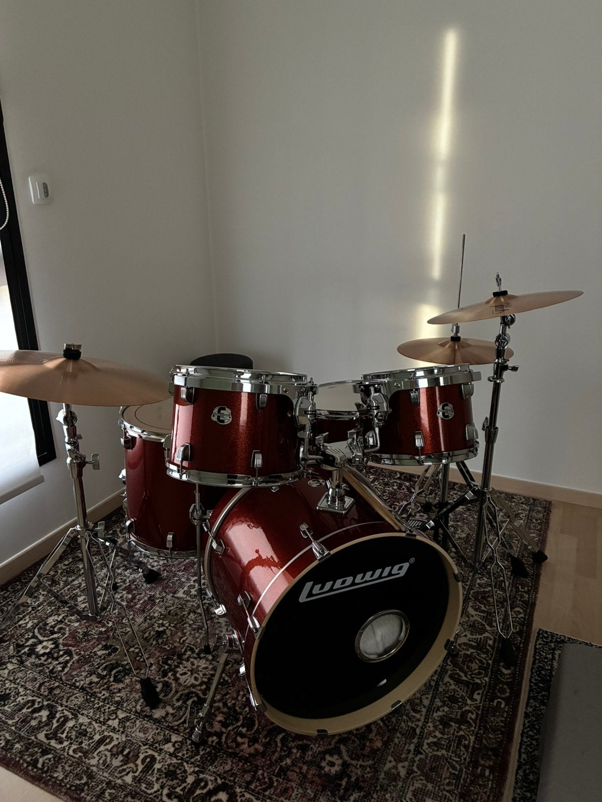 Drumstel, Muziek en Instrumenten, Ophalen, Zo goed als nieuw