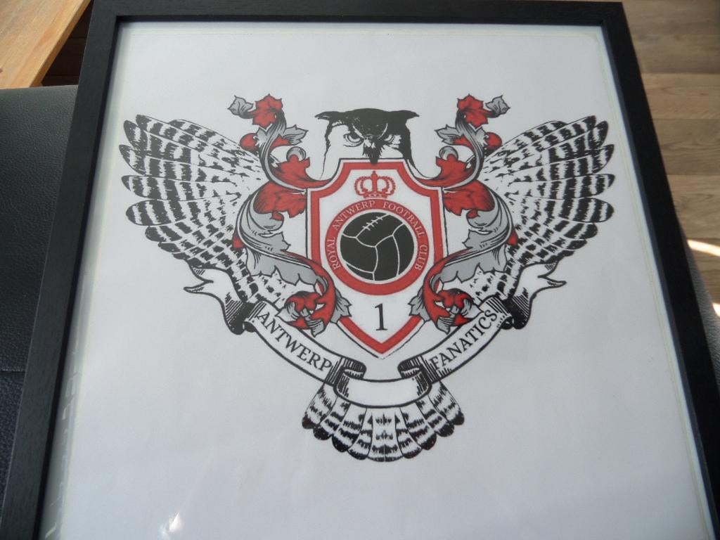"RAFC" EXCLUSIEVE STICKER IN KADER, Ophalen, Zo goed als nieuw, Poster, Plaatje of Sticker