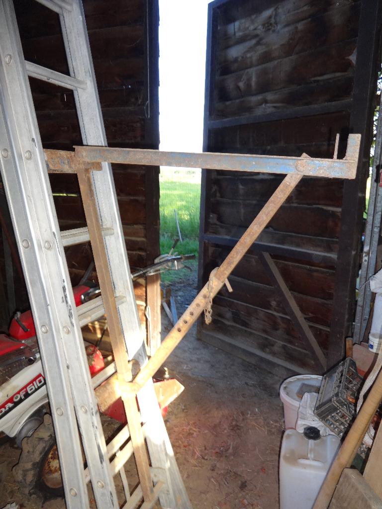 STELLINGHAKEN staal ., Doe-het-zelf en Bouw, Ladders en Trappen, Ophalen of Verzenden, Zo goed als nieuw, Ladder, 4 meter of meer