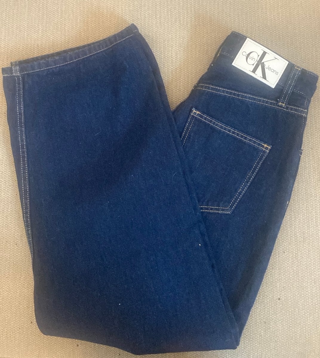 Dames Calvin Klein Jeans - High Rise Relaxed W26 / Nieuw, Ophalen of Verzenden, Nieuw, Blauw, W27 (confectie 34) of kleiner