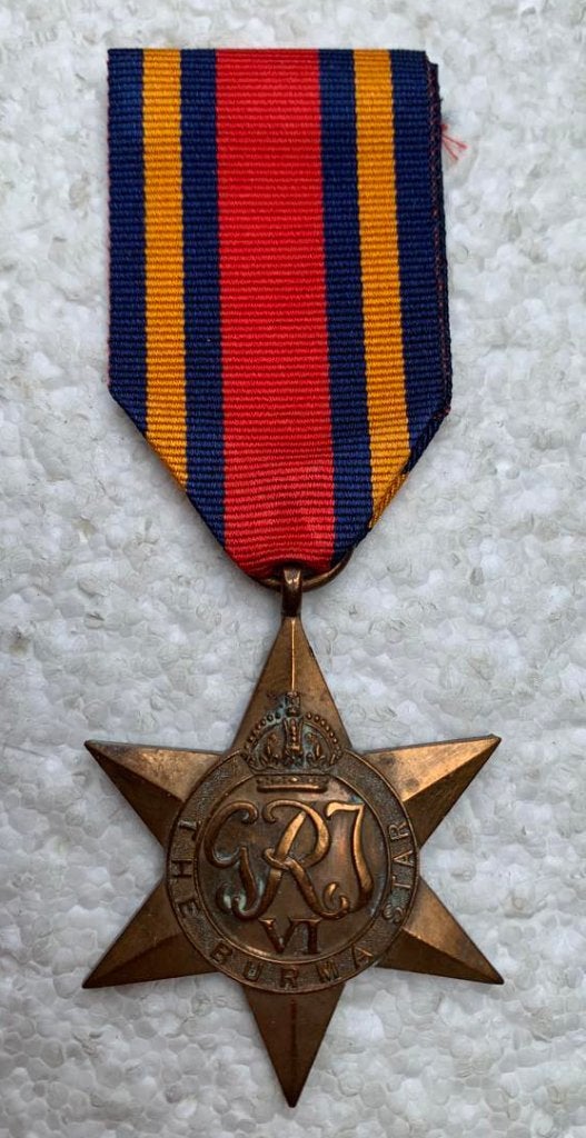 Medaille, Groot-Brittannië, BURMA Star, 1941-45, WO2., Verzamelen, Ophalen of Verzenden, Landmacht, Lintje, Medaille of Wings