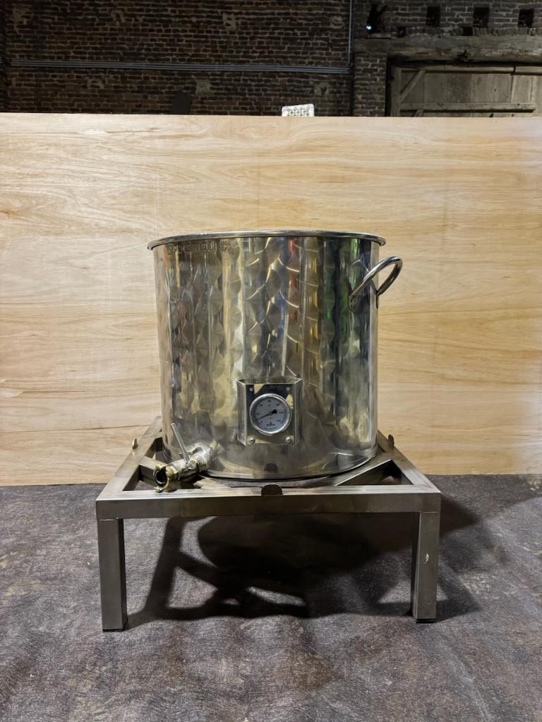 „" "ZWARE "” ROESTVRIJSTALEN TANK VAN 100 LITER”, Zakelijke goederen, Horeca | Keukenapparatuur, Inox Meubilair, Gebruikt, Ophalen