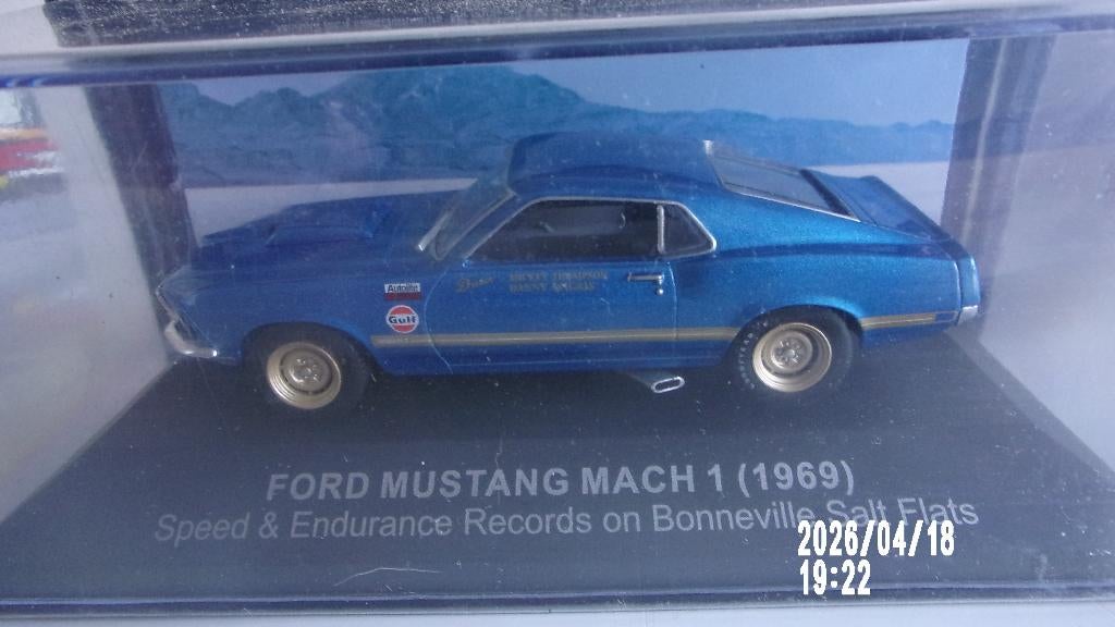 FORD MUSTANG MACH 1 "SPEED RECORD"69.1/43 NEUVE SCELLEE, Ophalen of Verzenden, Nieuw, Auto, Overige merken