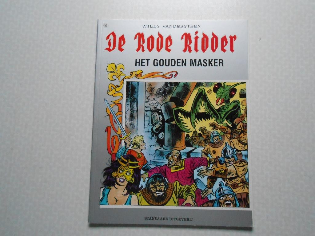Rode ridder 160 Het gouden masker 1996 1 ste druk., Neuf, Enlèvement ou Envoi, Willy Vandersteen, Une BD