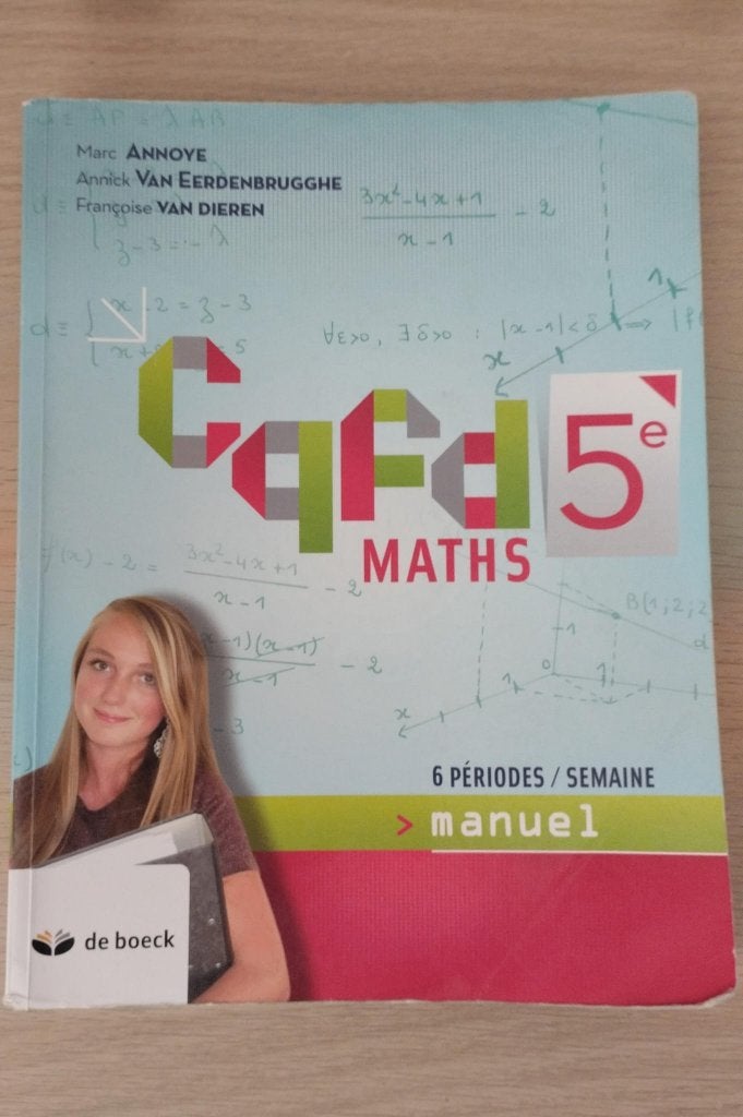 CQFD Math 5ème manuel 6h/semaine, Livres, Livres scolaires, Enlèvement ou Envoi, Van in, Comme neuf, Secondaire
