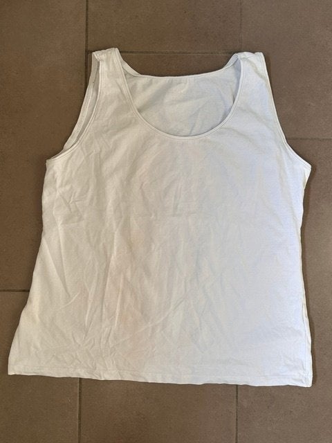 Topje Zeeman maat 50 (nr7441), Kleding | Dames, Zeeman, Wit, Maat 46/48 (XL) of groter, Ophalen of Verzenden