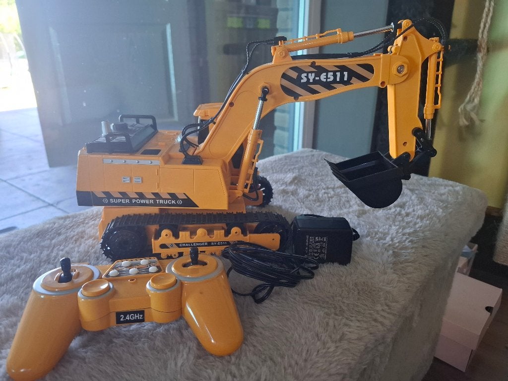 Speelgoed graafmachine, Ophalen, Zo goed als nieuw, Afstandsbediening