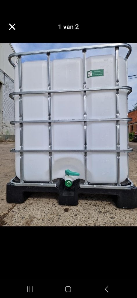 Ibc containers 1000l, Ophalen, Zo goed als nieuw, Kunststof, Met kraantje