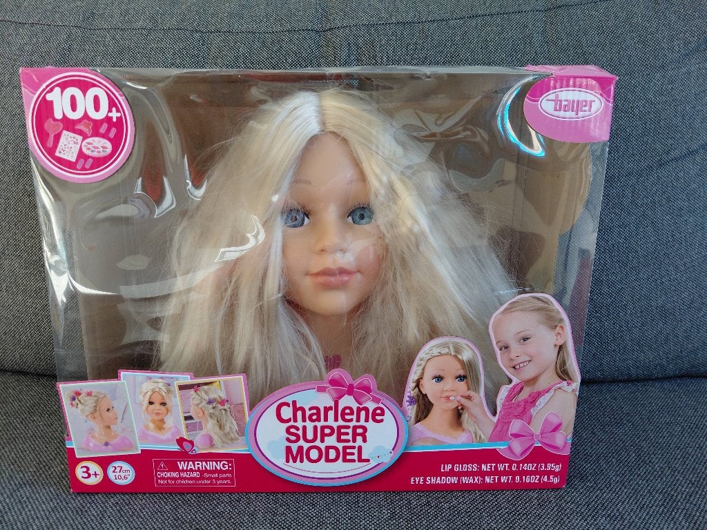 Poppenhoofd om haar en make-up te doen, Ophalen of Verzenden, Gebruikt, Overige typen