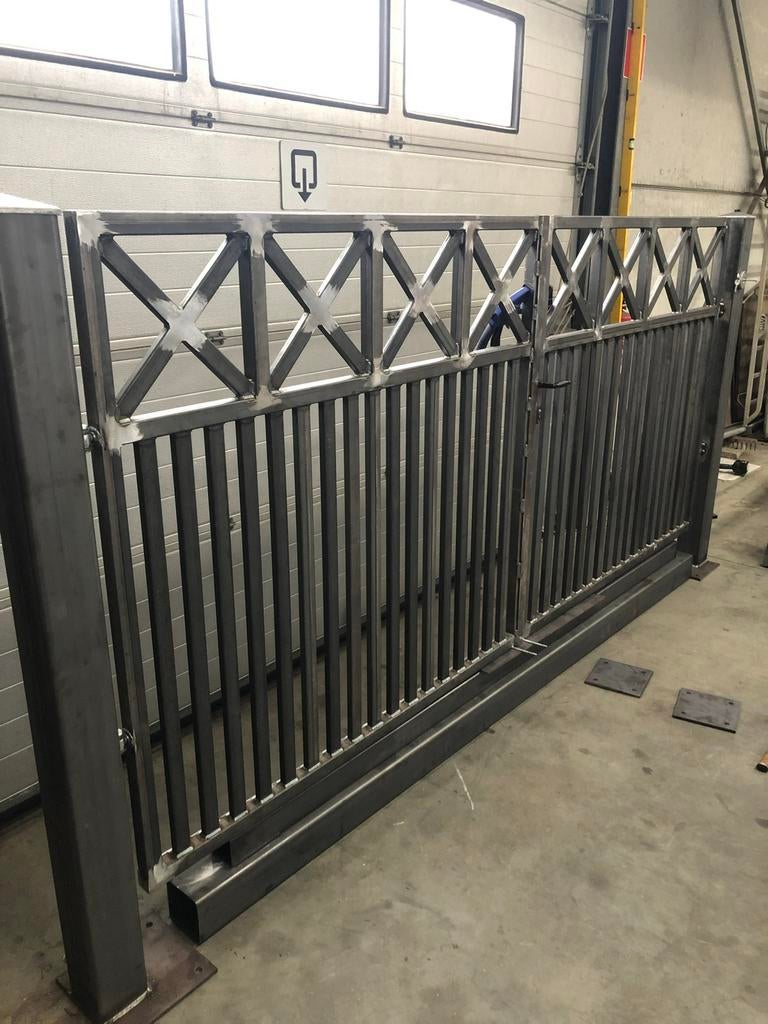 Nieuwe draaipoort 1450€!, Neuf, 200 cm ou plus, Portail battant, Fer