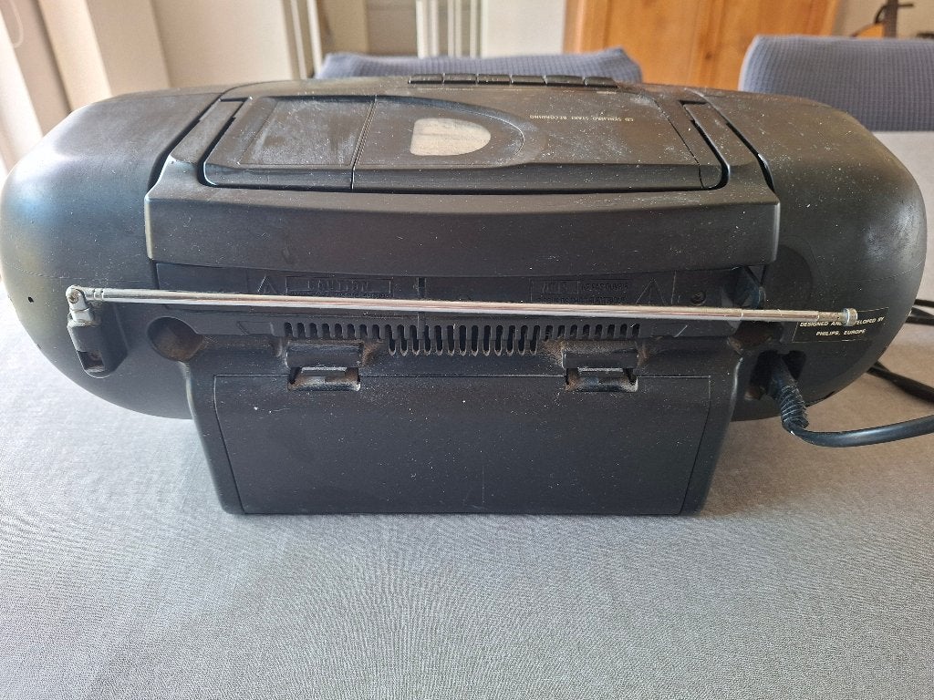 Philips AZ 1407 Draagbare CD Radio Cassette Recorder, Ophalen, Philips, Gebruikt, Cassettedeck