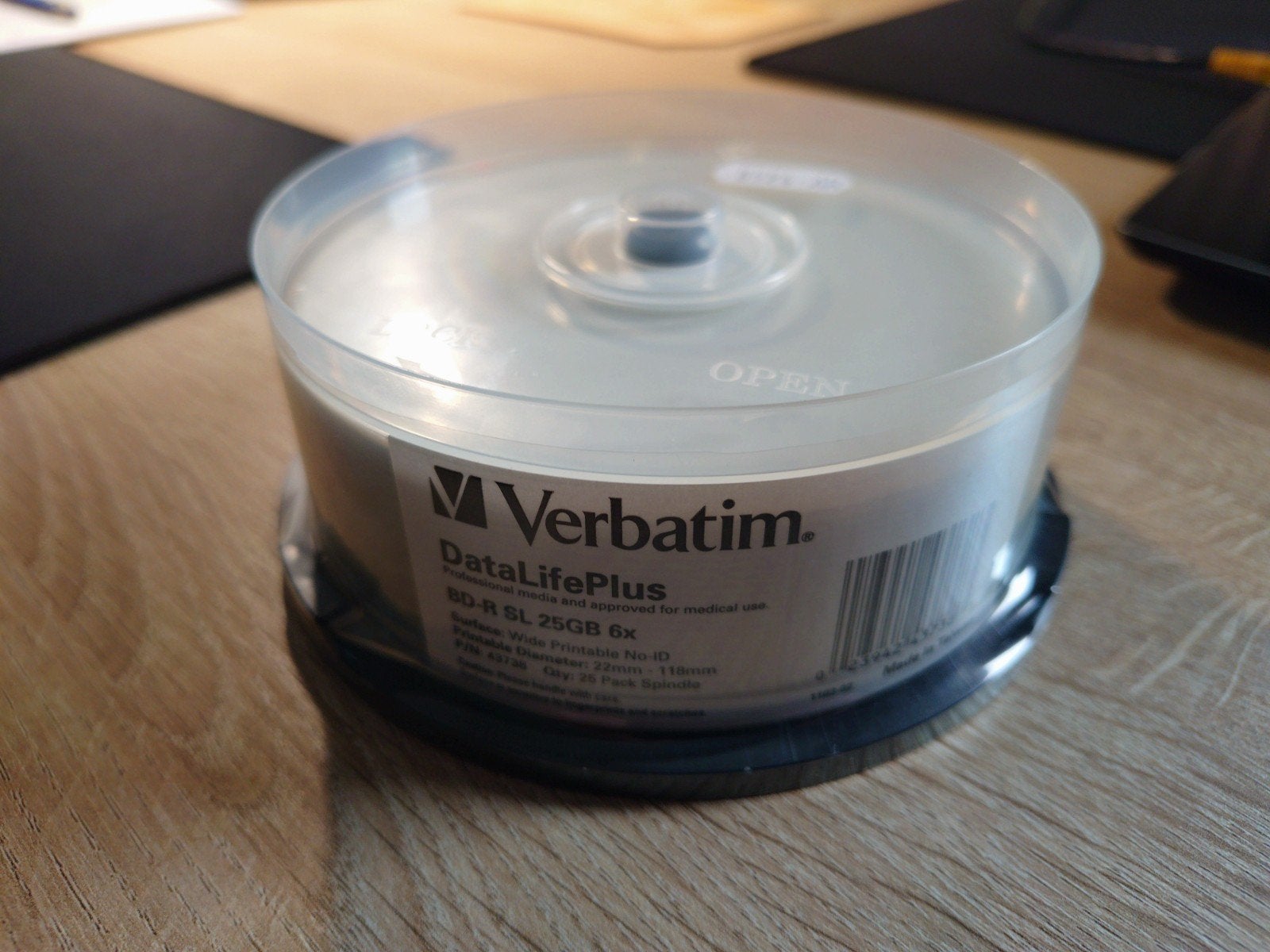 Blu-ray printable verbatim 25pack, Computers en Software, Ophalen, Nieuw, Blu-ray, Verbatim