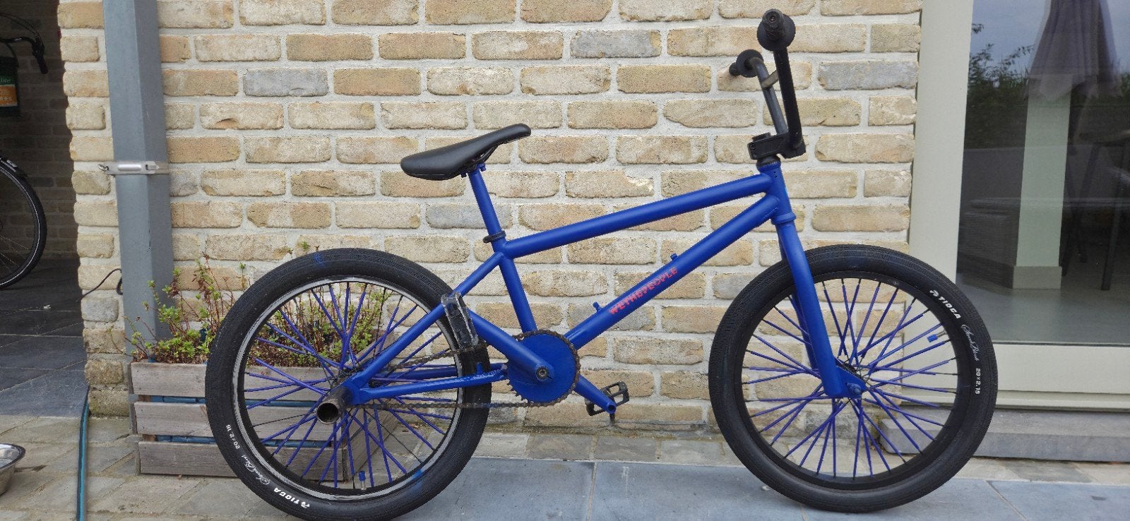 Custom WeThePeople BMX – blauw, Ophalen, Gebruikt, Velgrem, Stuur 360° draaibaar