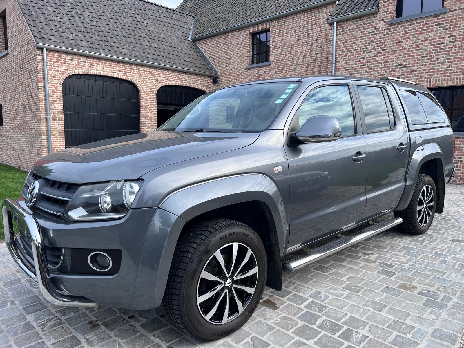 4x4 Volkswagen Amarok 2.0 TDI 4 motion, Auto's, Bestelwagens en Lichte vracht, Euro 5, Zwart, Volkswagen, Leder