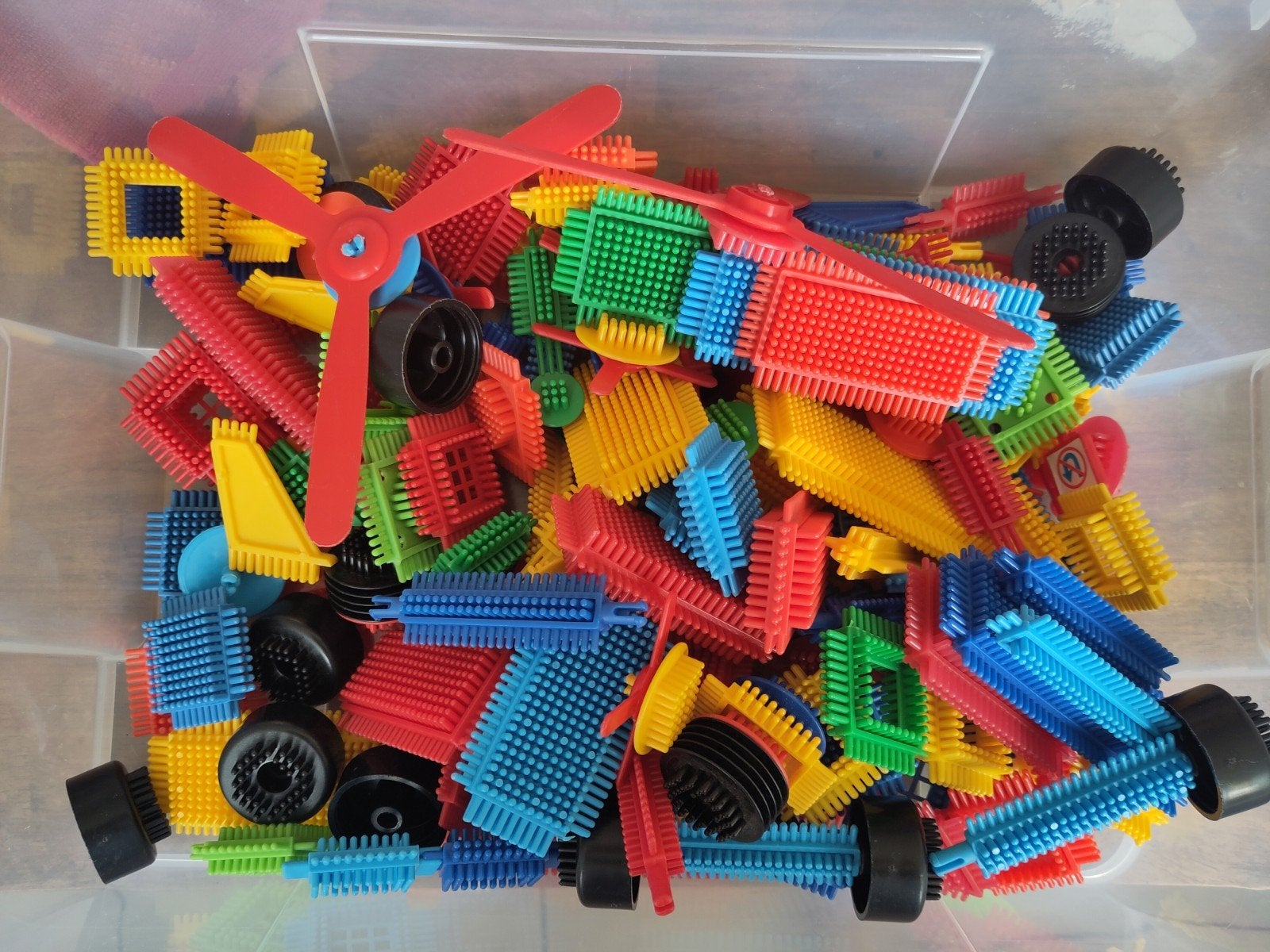 Nopper bouwblokken, Kinderen en Baby's, Speelgoed | Bouwstenen, Ophalen, Gebruikt, Nopper