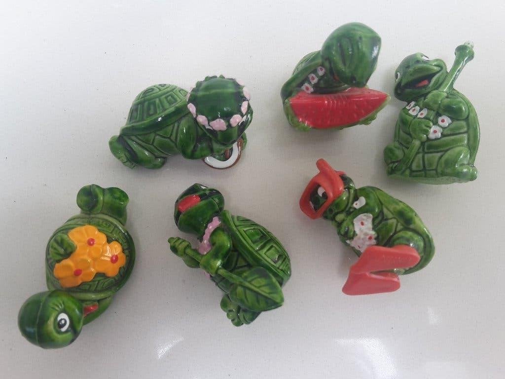 10 Verschillende schildpad figuurtjes van Ferrero, uit 1993, Ophalen of Verzenden, Zo goed als nieuw