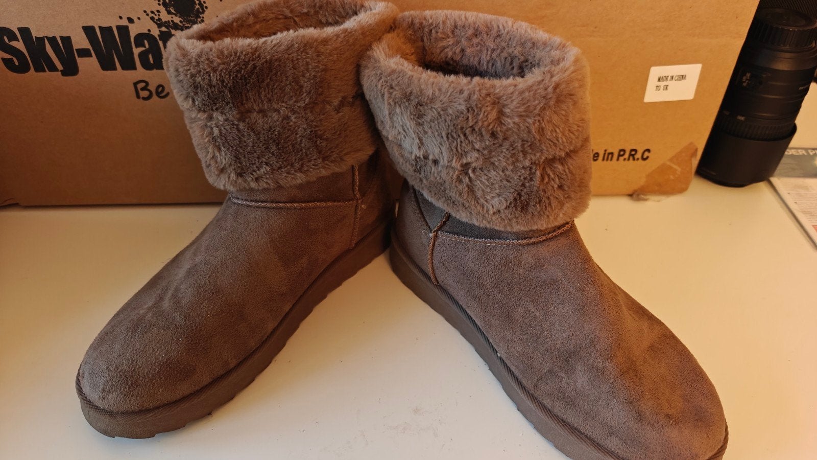 Winter botjes, Ophalen, Beige, Lage of Enkellaarzen, Zo goed als nieuw