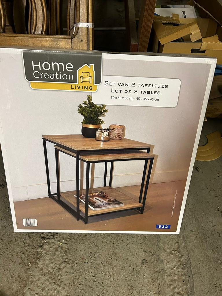 Salontafel, Huis en Inrichting, Ophalen, Overige materialen, 50 tot 100 cm, Vierkant