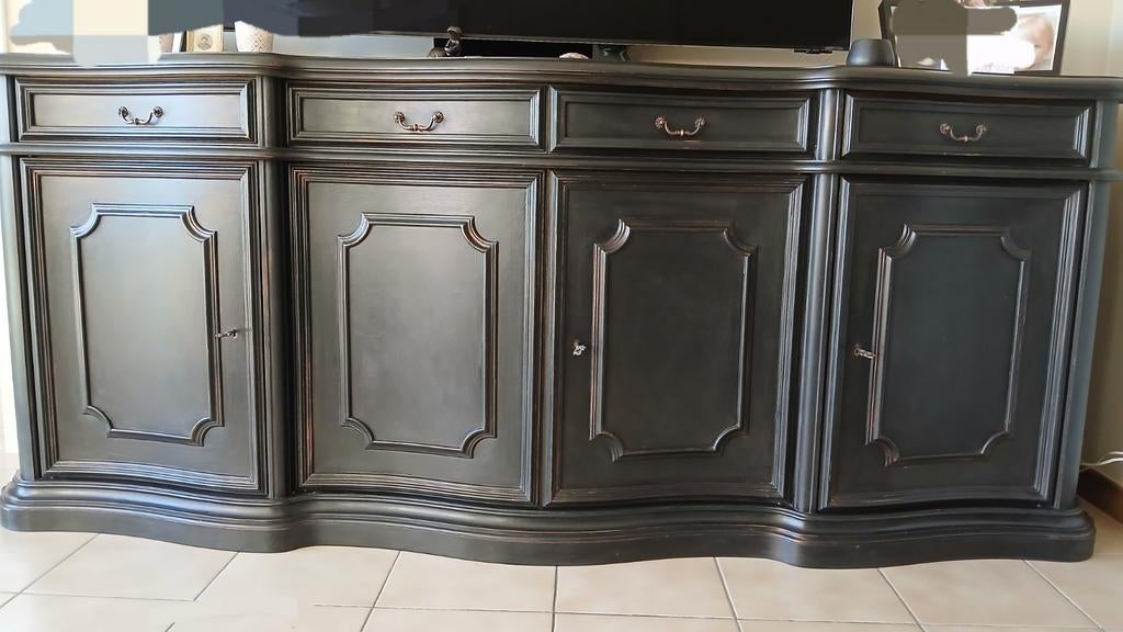 Zwarte dressoir 235 op 53 cm, Ophalen