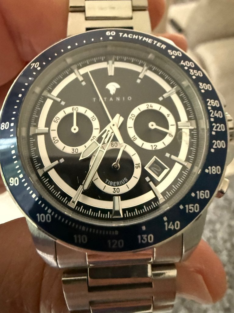 Herenuurwerk Titanio, Handtassen en Accessoires, Horloges | Heren, Ophalen, Nieuw, Staal, Polshorloge