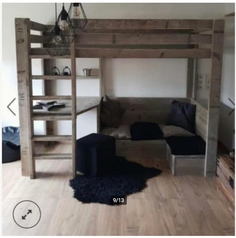 bedden, bureaus en kasten van steigerhout, Ophalen, Nieuw