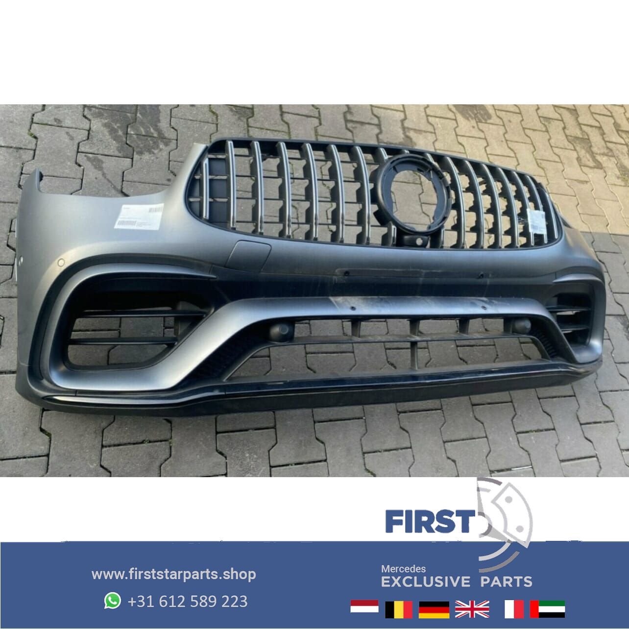 W253 C253 FACELIFT GLC63 AMG VOORBUMPER COMPLEET MAT GRIJS M, Utilisé, -, Avant, -