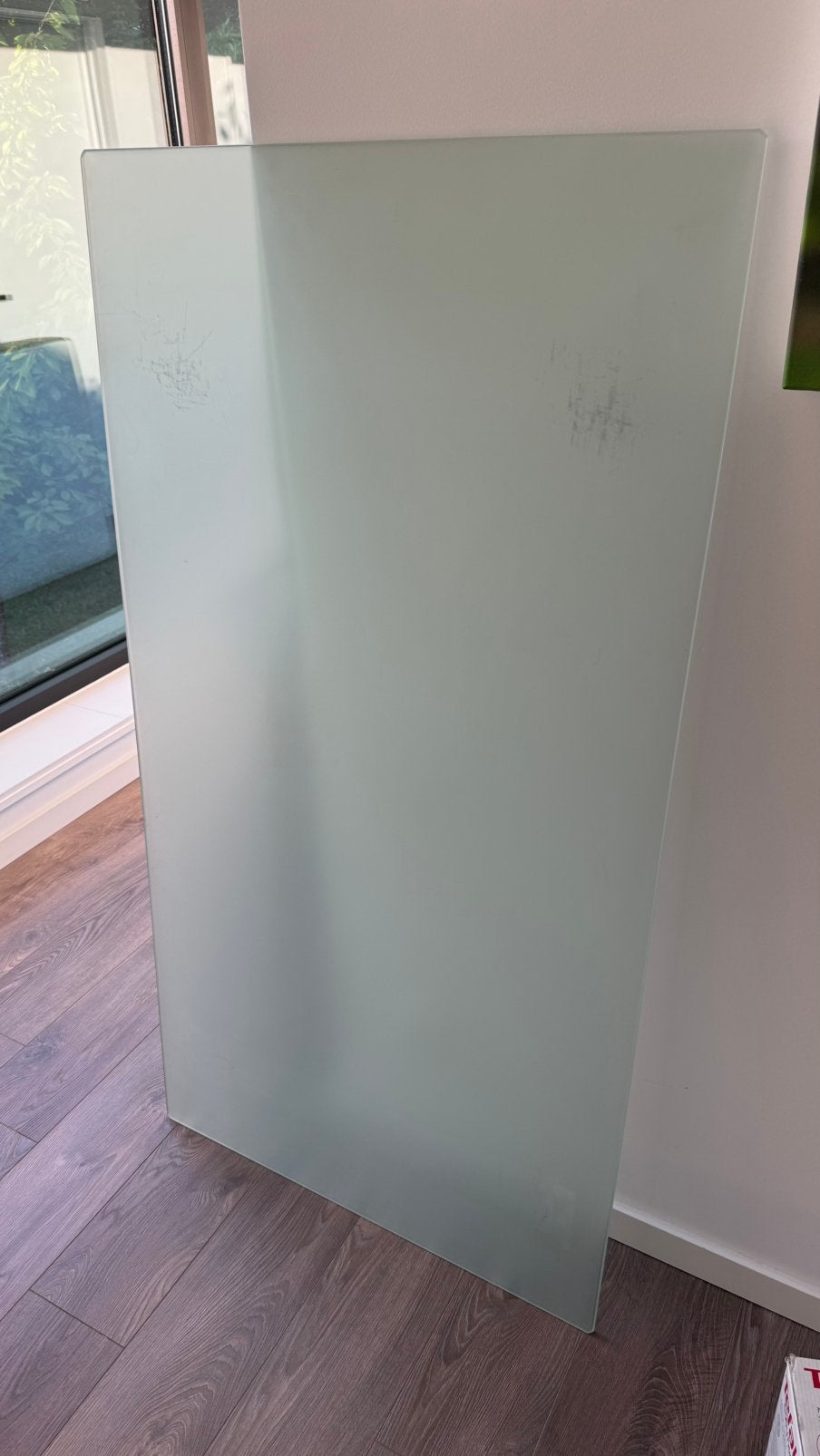 Assiette en verre Ikea pour bureau 50 x 150 mat, Enlèvement, Comme neuf, IKEA