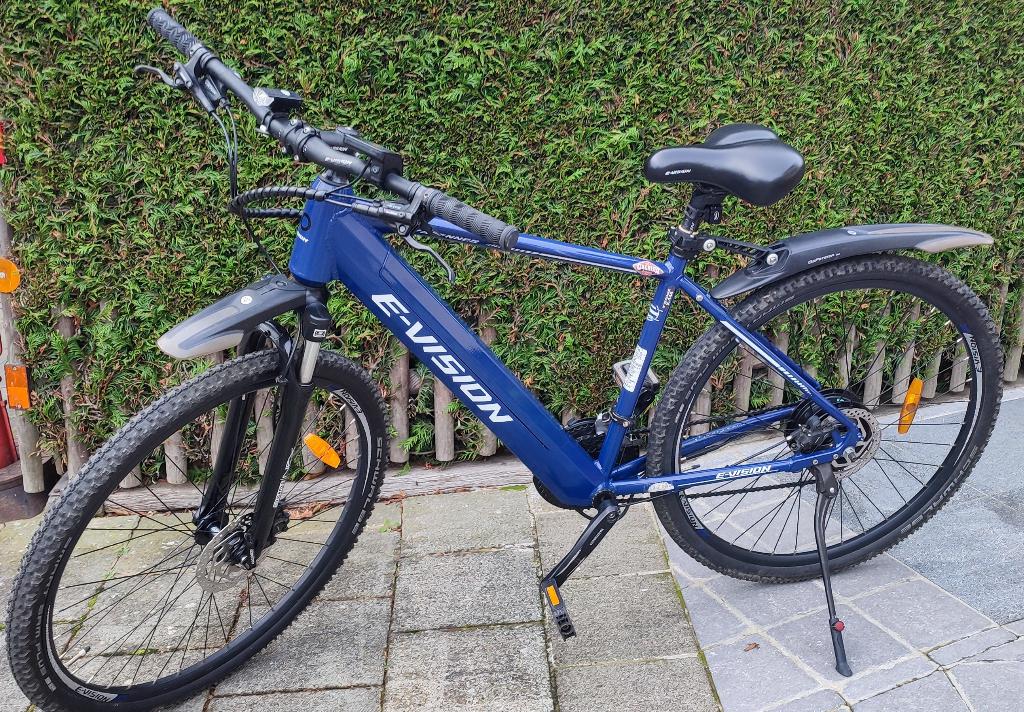 VTT électrique, Fietsen en Brommers, Elektrische fietsen, Zo goed als nieuw, Overige merken, 47 tot 51 cm, 50 km per accu of meer