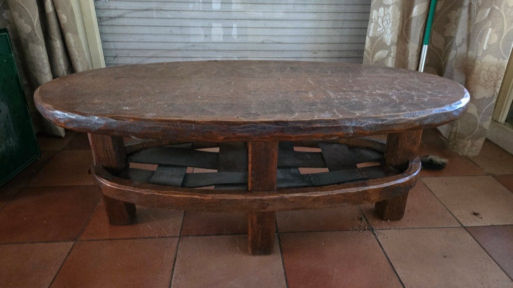Eiken salontafel, Ophalen, 100 tot 150 cm, Eikenhout, 50 tot 100 cm