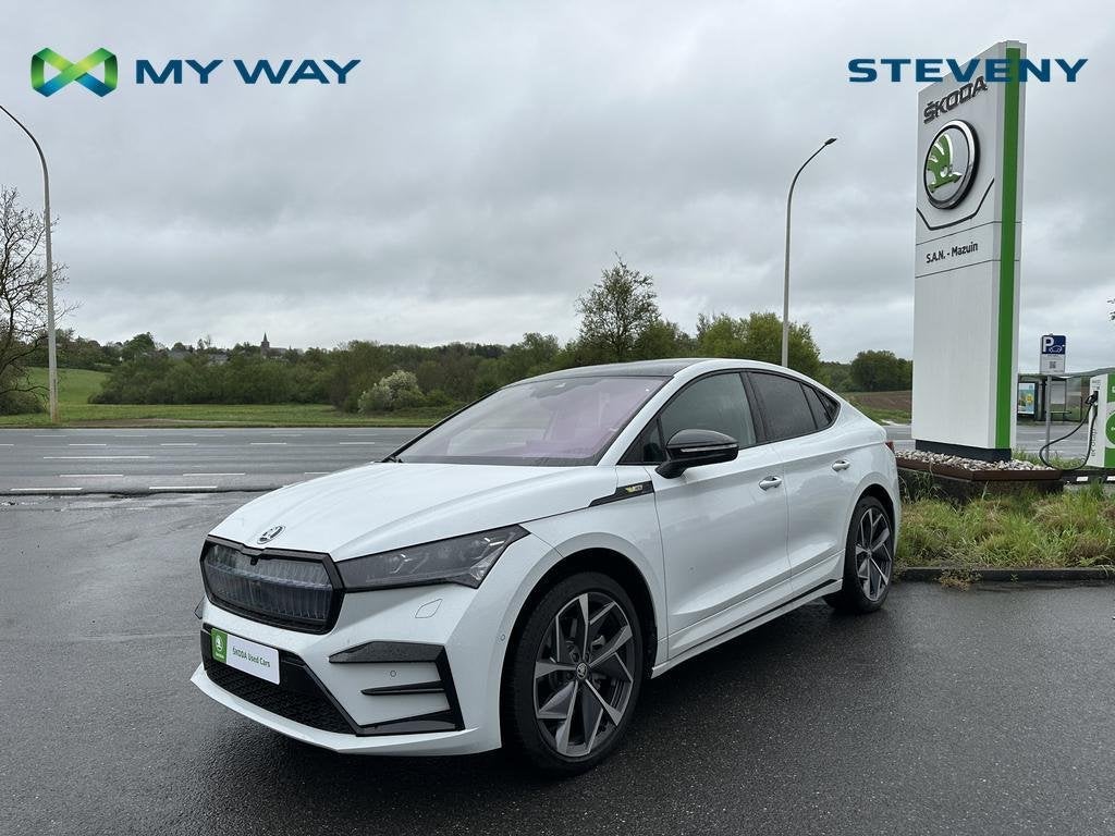 Skoda Enyaq CoupÃ© RS vRS 82 kWh 220 kW 1Â° gearbox 4x4, Autres modèles, Achat, Blanc, https://public.car-pass.be/vhr/166f891e-ecb4-4a99-b881-f062e21f07fc