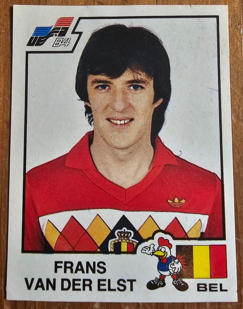 Panini Euro 84 nr 100 Frans Van Der Elst Belgique!, Enlèvement ou Envoi, Autocollant