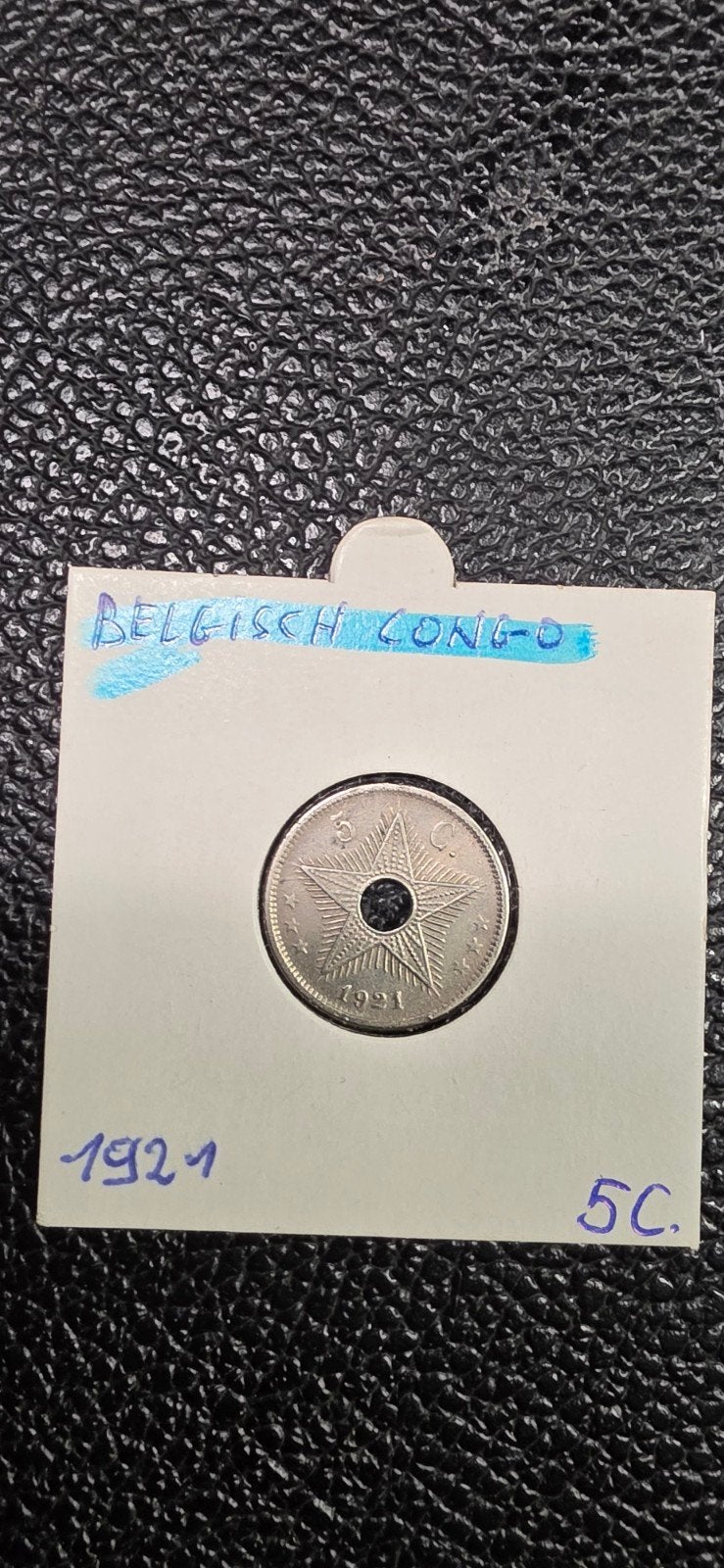 Belgisch congo 5 centimes 1921, Postzegels en Munten, Ophalen of Verzenden