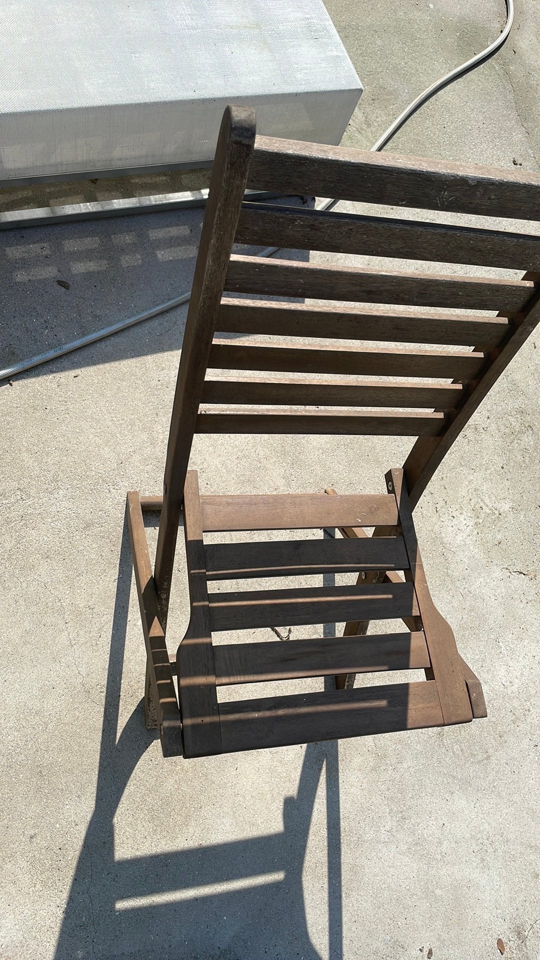 Houten tuinstoelen 5 stuks, Ophalen, Zo goed als nieuw