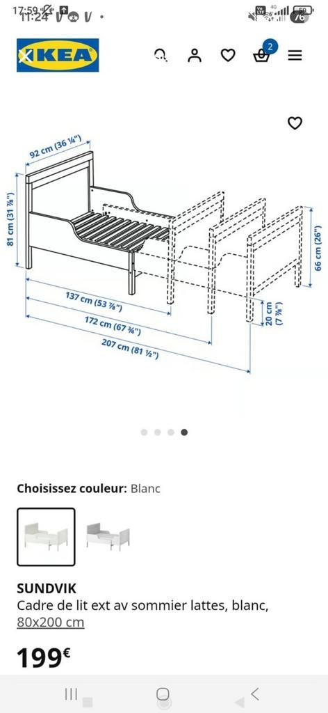 Lit ikea enfant, Enlèvement
