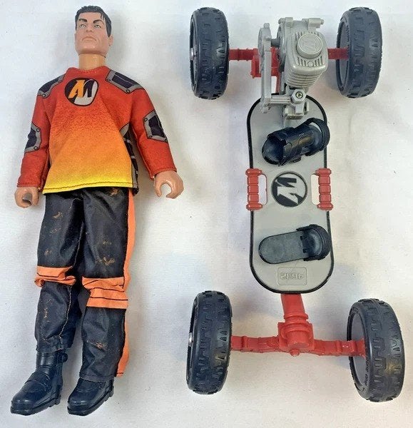 Action Man Hasbro Skateboard Extreme Vintage 1999 Figuur, Verzamelen, Verzenden, Zo goed als nieuw