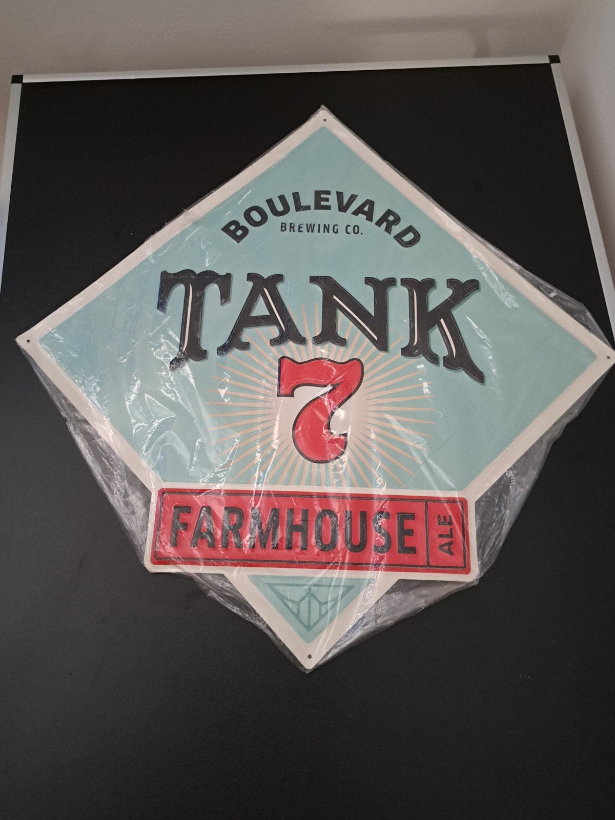 Reclamebord Tank 7, Verzamelen, Ophalen of Verzenden, Zo goed als nieuw, Reclamebord, Plaat of Schild, Overige merken
