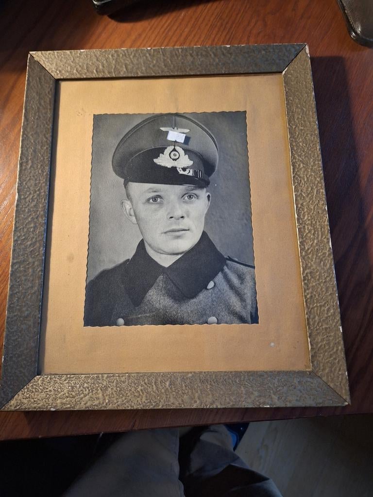 Soldat de la Wehrmacht dans son cadre d'origine., Enlèvement ou Envoi, Armée de terre, Photo ou Poster