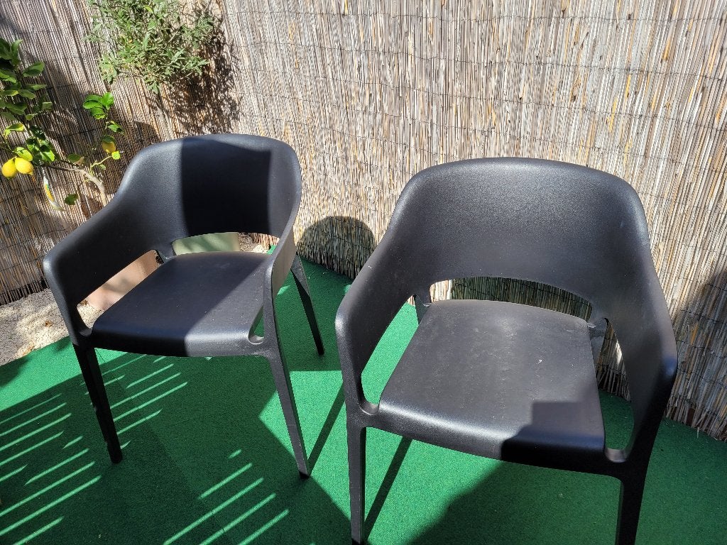 Tuinstoelen, Jardin & Terrasse, Chaises de jardin, Enlèvement, Comme neuf, Synthétique, Empilable
