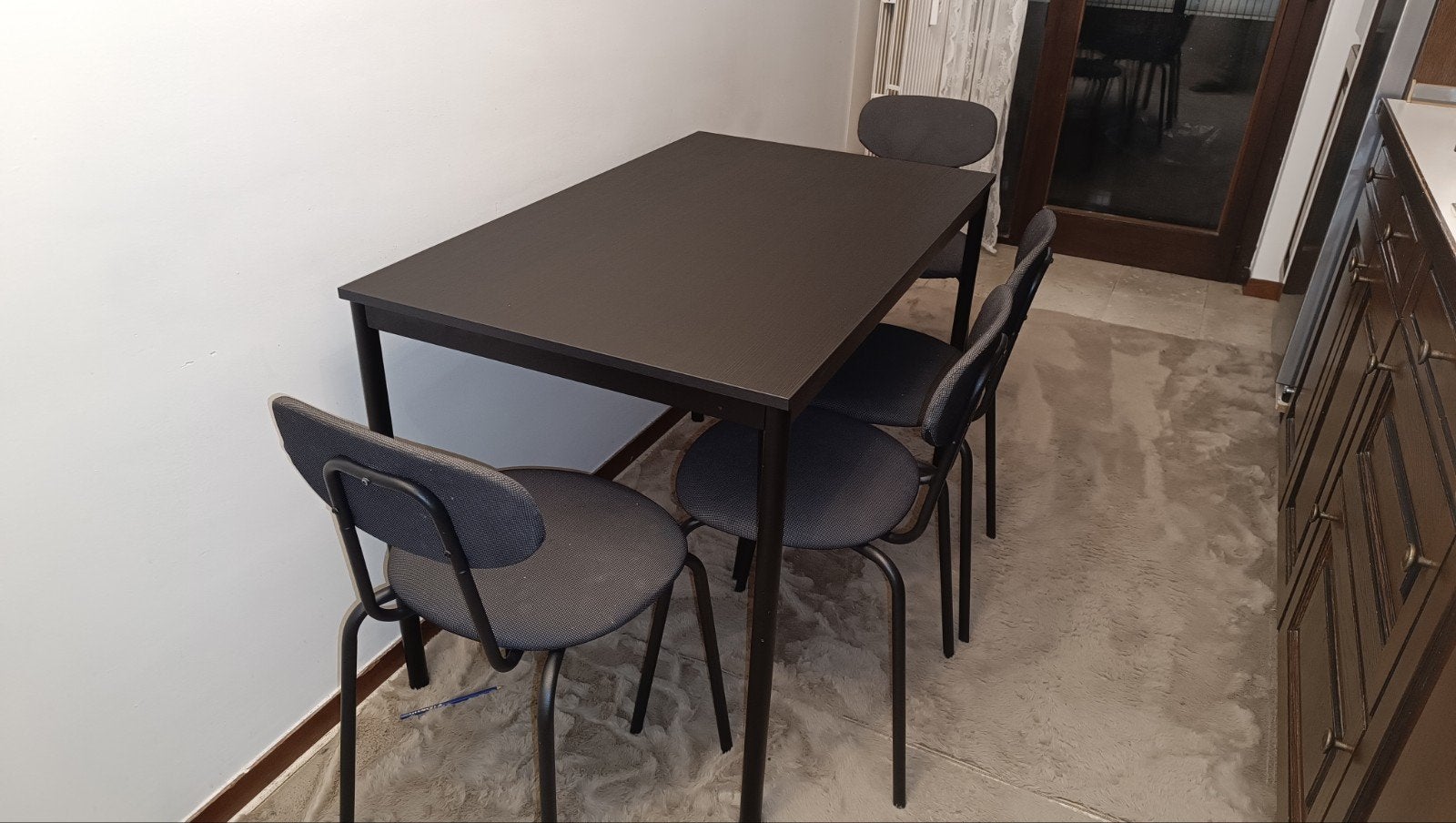 Table + 4 chaises - État impeccable, Enlèvement, Comme neuf