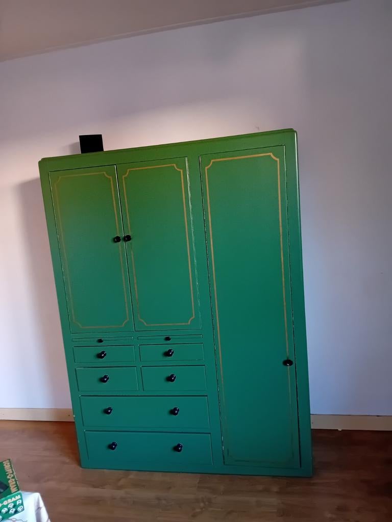 Kast, vintage., Ophalen, Gebruikt, 100 tot 150 cm, Met klep(pen)