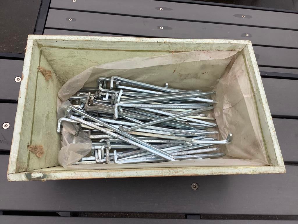 Haken 17 cm lang 3 mm dik. 60 stuks., Doe-het-zelf en Bouw, Ophalen, Zo goed als nieuw