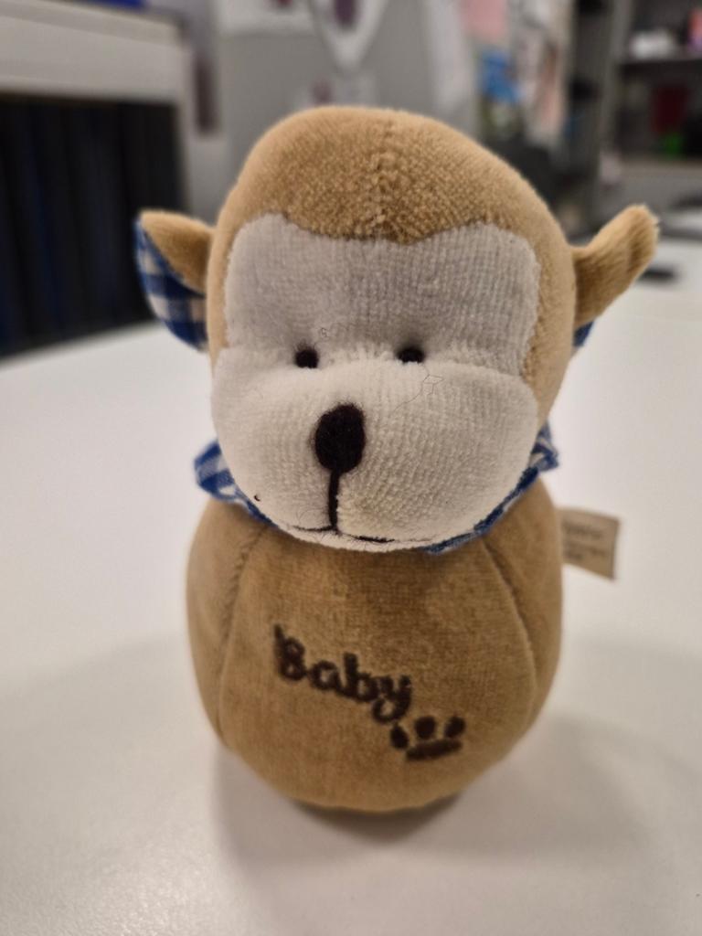 Singe en peluche, Enfants & Bébés, Jouets | Peluches, Brun, Comme neuf, Petit (moins de 20 cm), Enlèvement ou Envoi