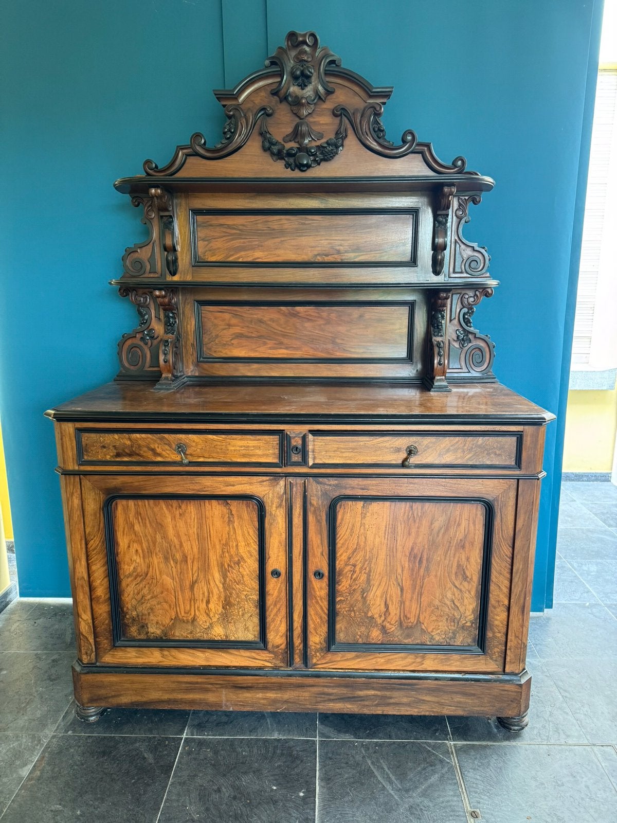 Buffet ancien Louis Philippe à deux corps XIXe siècle, Antiquités & Art, Enlèvement