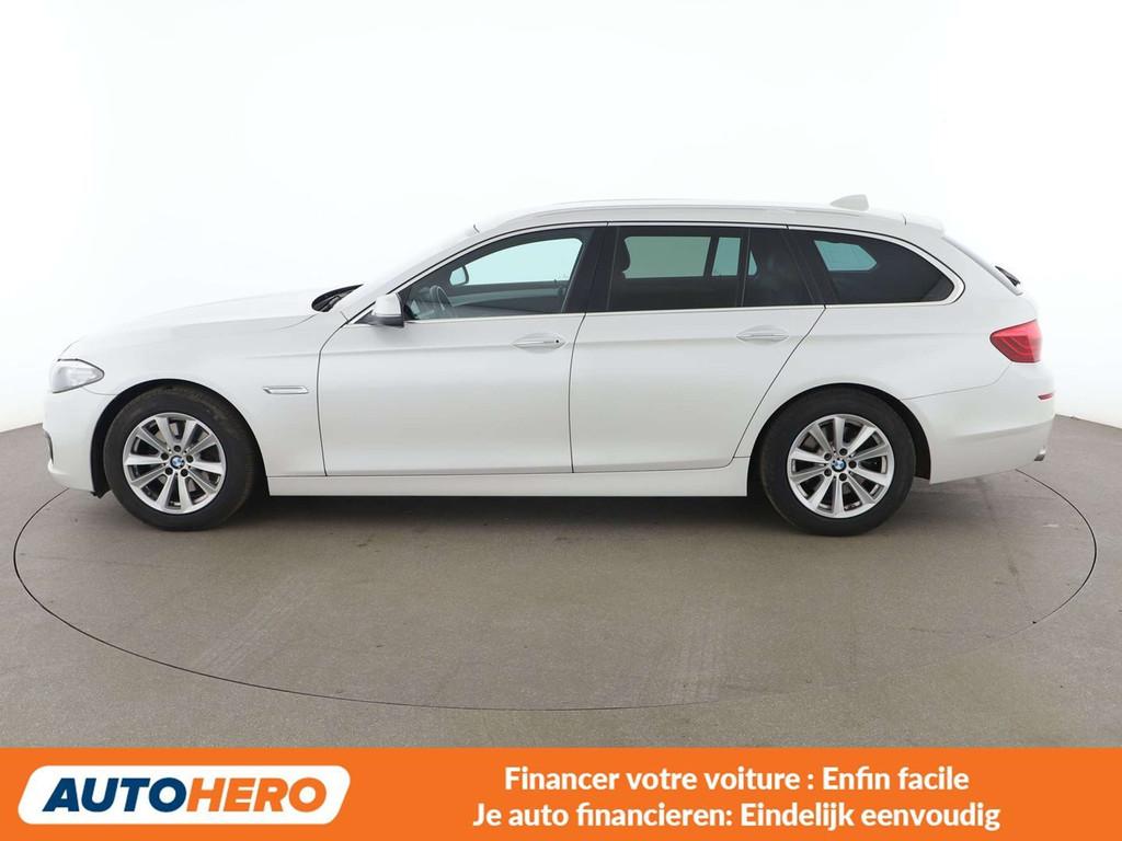 BMW 5 Serie 518 518d (bj 2016, automaat), Auto's, BMW, Automaat, 118 g/km, Achterwielaandrijving, Wit