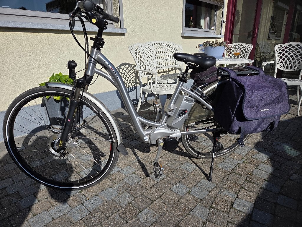 Flyer damesfiets, Ophalen, Gebruikt, 50 km per accu of meer, Overige merken